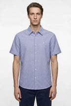 Coastal Stripe Half Sleeve Shirt | Premium Cotton – The Klor