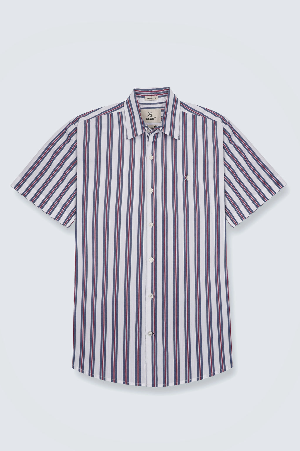 Vivid Stripe Half Sleeve Shirt | Summer Cotton – The Klor