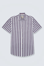 Vivid Stripe Half Sleeve Shirt | Summer Cotton – The Klor