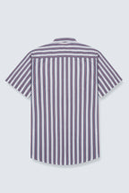 Vivid Stripe Half Sleeve Shirt | Summer Cotton – The Klor