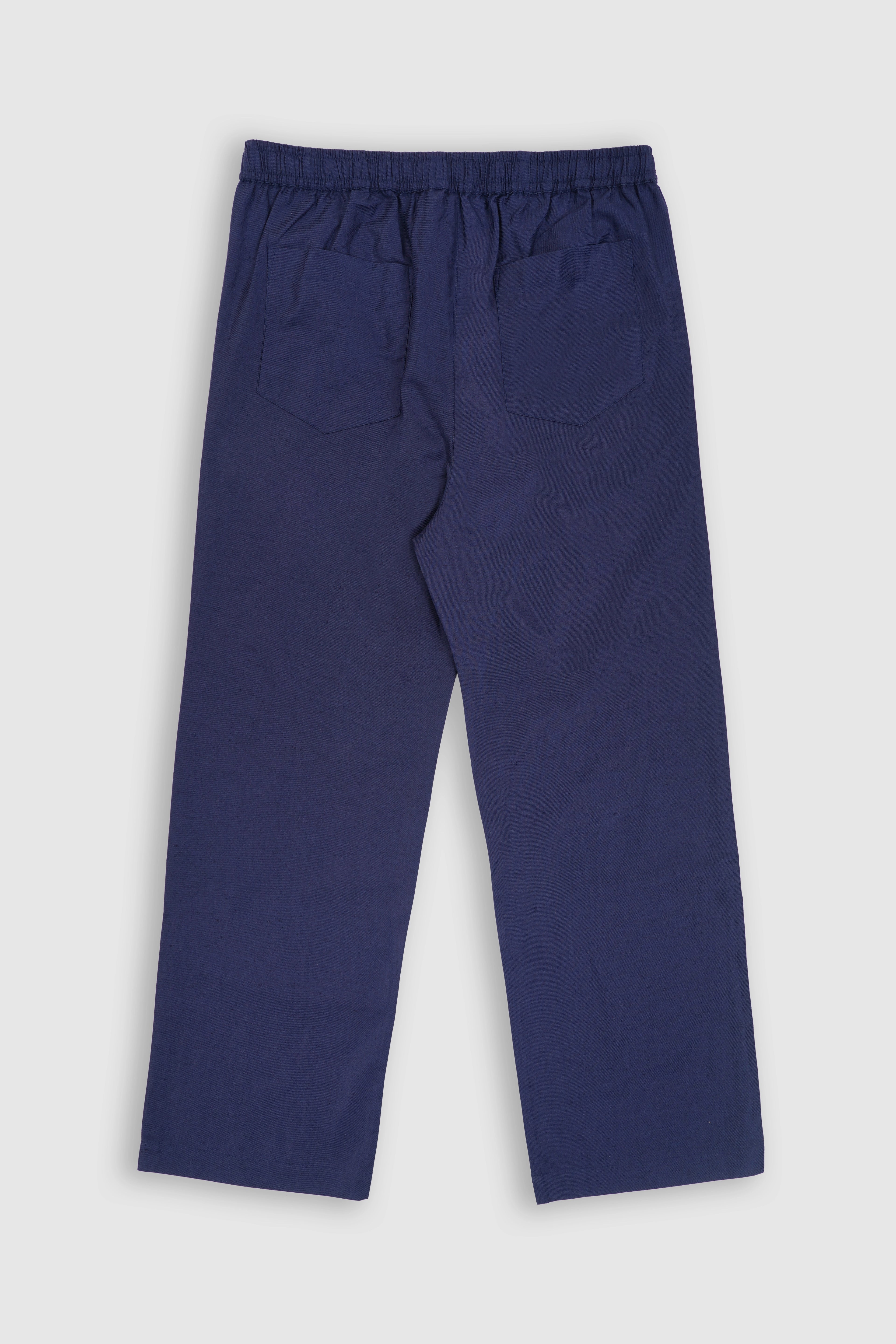100 % Washed Linen Easy Pants