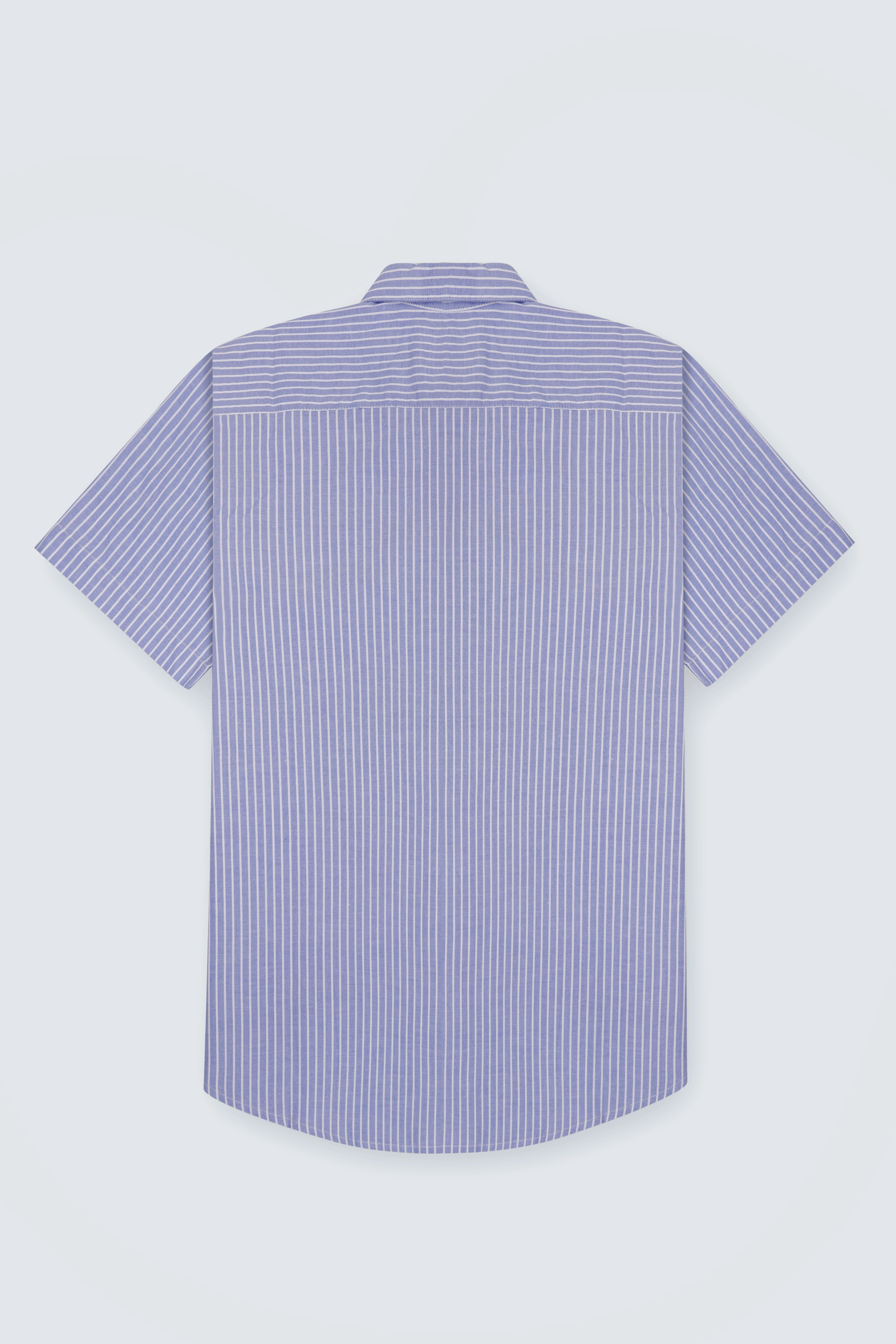 Coastal Stripe Half Sleeve Shirt | Premium Cotton – The Klor