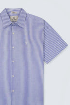 Coastal Stripe Half Sleeve Shirt | Premium Cotton – The Klor