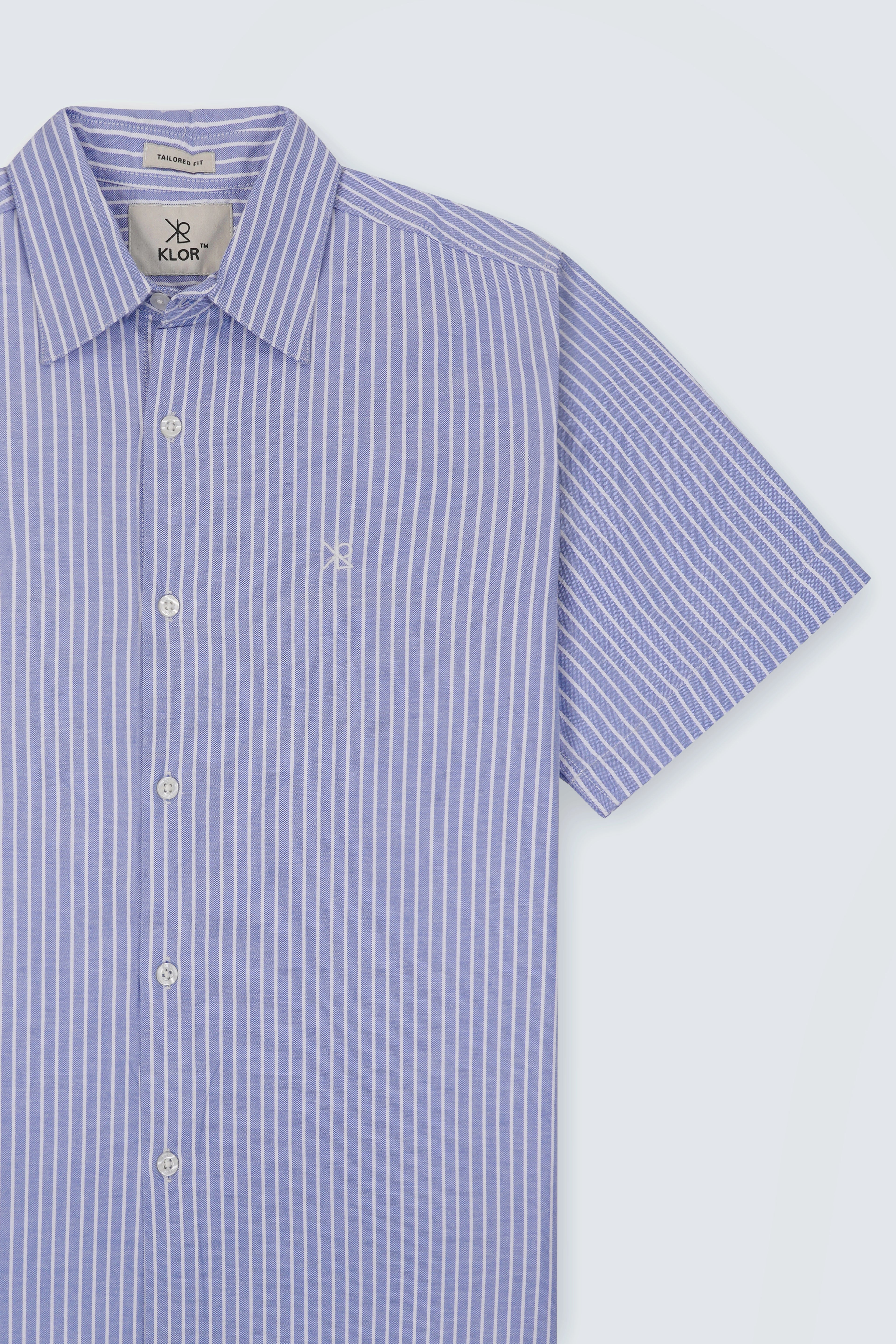 Coastal Stripe Half Sleeve Shirt | Premium Cotton – The Klor