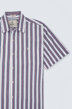 Vivid Stripe Half Sleeve Shirt | Summer Cotton – The Klor