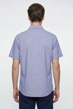 Coastal Stripe Half Sleeve Shirt | Premium Cotton – The Klor