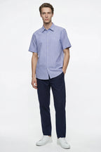 Coastal Stripe Half Sleeve Shirt | Premium Cotton – The Klor